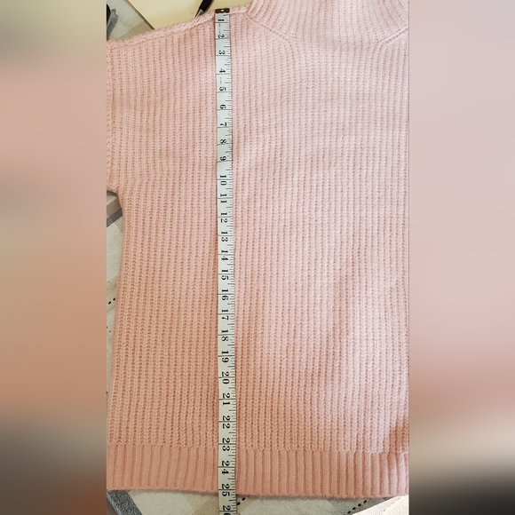 STYLE & CO Pink Chunky Turtleneck Sweater - Picture 8 of 9